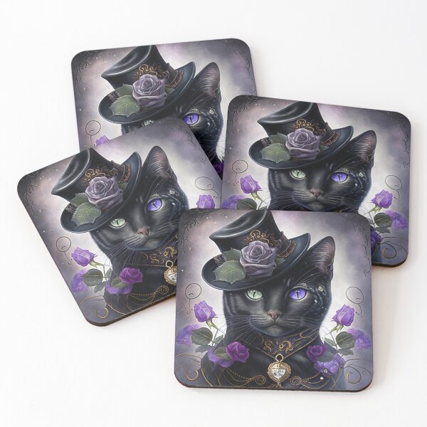 Item preview, Black Cat With A Hat  designed and sold by Nocturne  Paws.