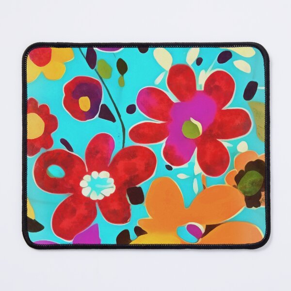 Item preview, Seventies Inspired Hothouse Florals Painting designed and sold by taiche.