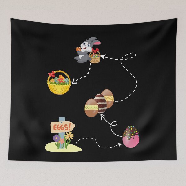 Item preview, Easter egg hunt fan Easter egg hunt map Easter egg hunting party designed and sold by Artstastic.
