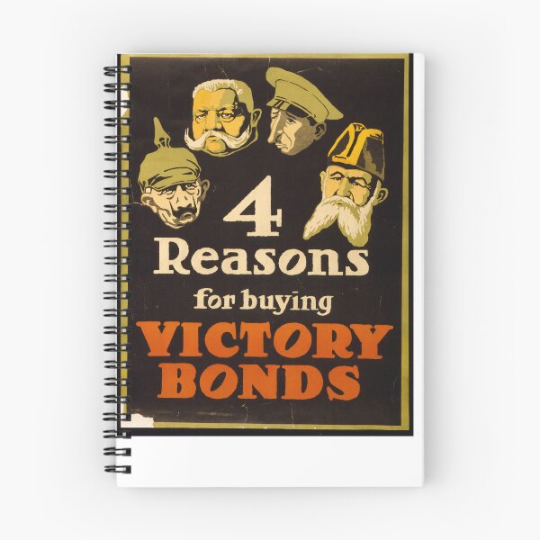 Artikelvorschau, 4 Gründe für den Kauf von Victory Bonds - Propaganda des Ersten Weltkriegs entworfen und verkauft von Oldetimemercan.