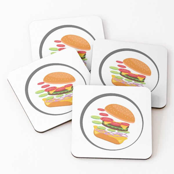 Item preview, Awesome Burger falling down - I love Burger designed and sold by thewishdesigns.