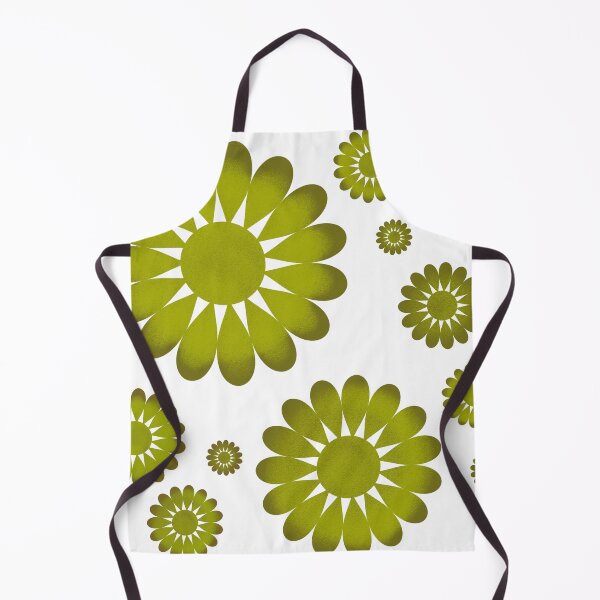 Item preview, Retro Daisies in Avocado designed and sold by StarLiteRetro.