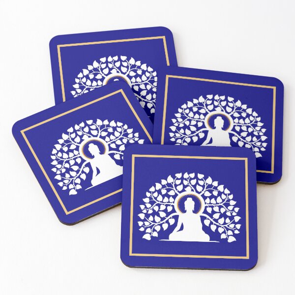 Item preview, Buddha Design - blue square designed and sold by Gretch21.