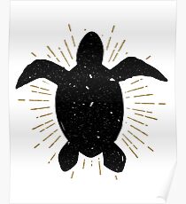 Vintage Sea Turtle Poster