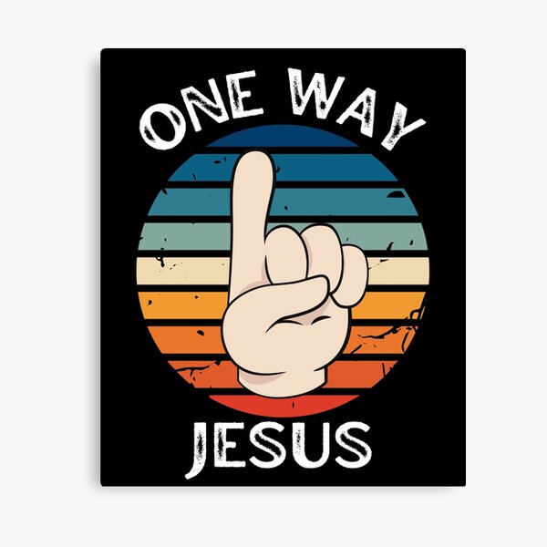Item preview, One Way Jesus Revolution Finger Up  designed and sold by BeansHotTees.