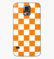 Orange und Weiß Hülle & Skin für Samsung Galaxy