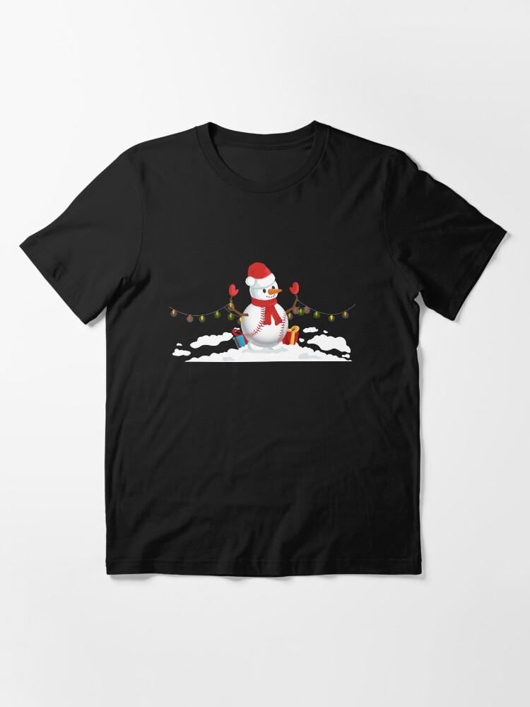 baseball snowman shirt