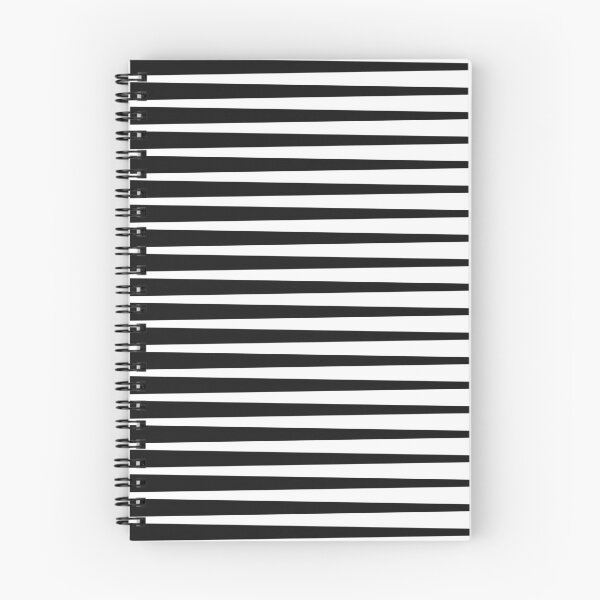 Item preview, Black and White Minimal Tapered Stripes Pattern designed and sold by amini54.