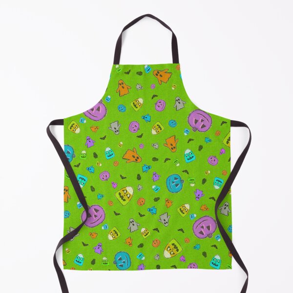 Item preview, Retro Halloween Cuties in Ghoul Green designed and sold by StarLiteRetro.