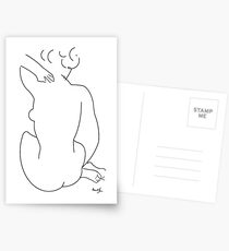 Matisse Nude Drawing of a Woman-1951 Postcards