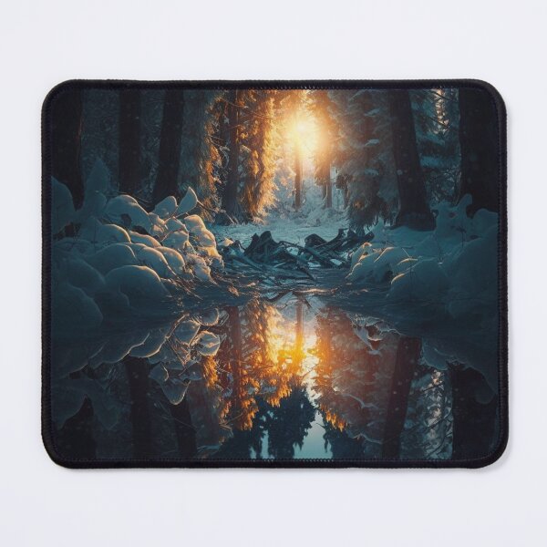 Item preview, Fantasy Landscape Art, Icy Pond designed and sold by Fantasy Masterpiece.