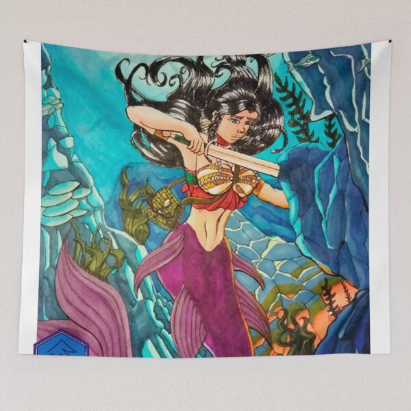 Item preview, Morrigan as a mermaid designed and sold by Dagomarosart.