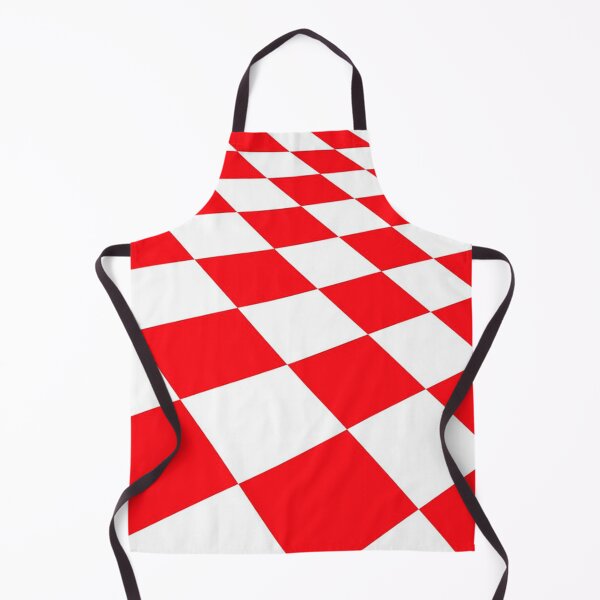 Item preview, Red and white chequer board pattern decreasing into the distance. designed and sold by claireseyeview.