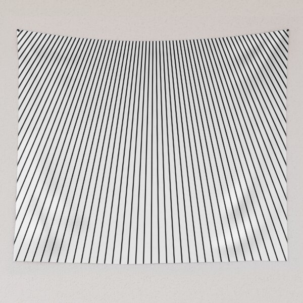 Item preview, Black and White Minimal Vanishing Line Pattern designed and sold by amini54.