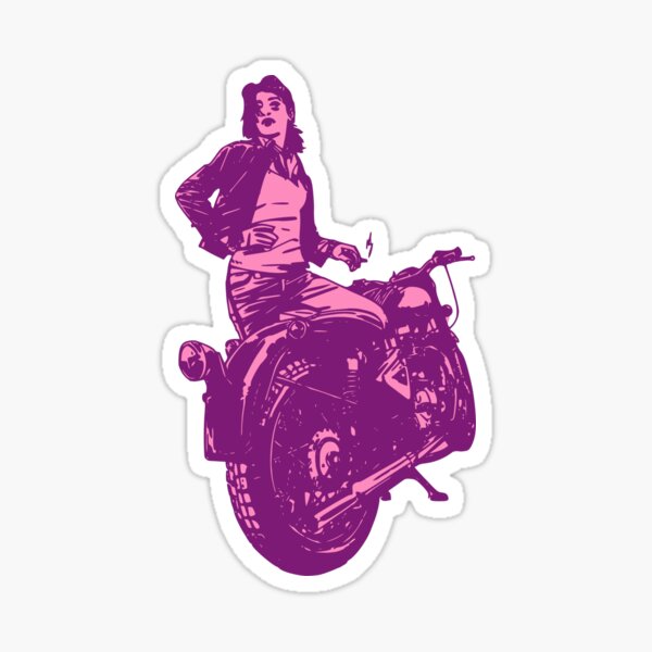 Simple Professional Cartoon Profile Portfolio Picture Icon Emoji Vinyl  Sticker (4 Wide, Brunette Bun Woman Pink) : : Car & Motorbike