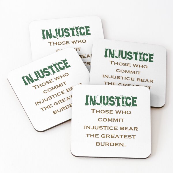 Item preview, Those Who Commit Injustice - Injustice Quote designed and sold by CrankyOldDude.