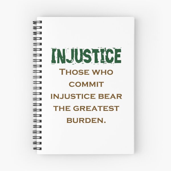 Item preview, Those Who Commit Injustice - Injustice Quote designed and sold by CrankyOldDude.