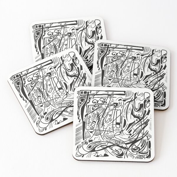 Item preview, Abstract line art designed and sold by jodeckdoodles.