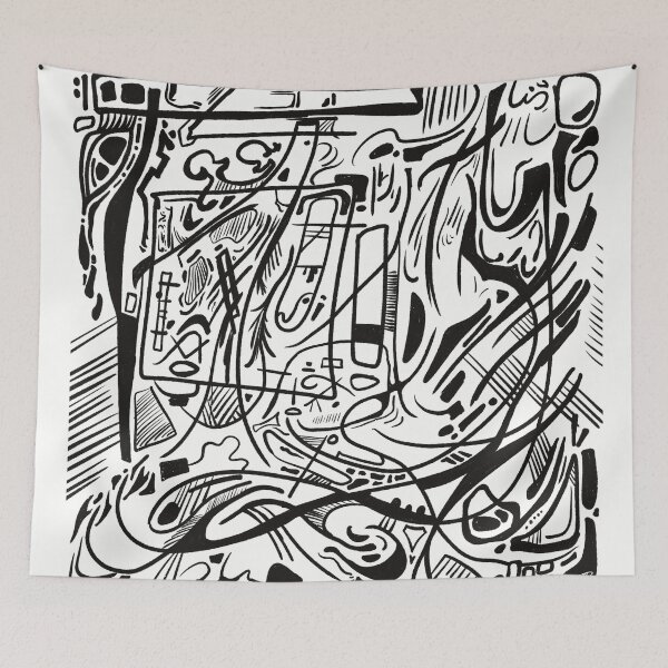 Item preview, Abstract line art designed and sold by jodeckdoodles.