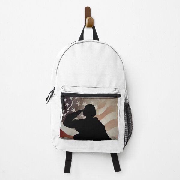 Item preview, US Veteran Soldier Salute - Patriot USA Flag - By Wartime T-Shirts designed and sold by WartimeTShirts.