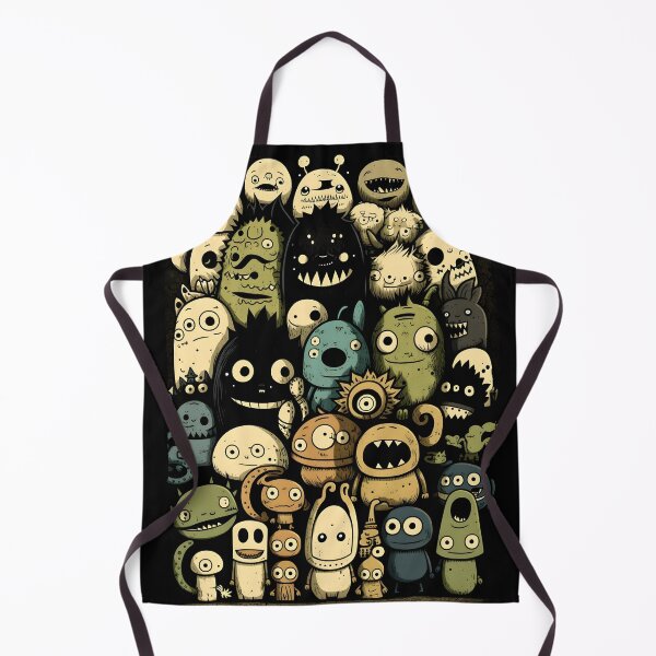 Item preview, Black and white monster dodle art designed and sold by ToySenTrends.