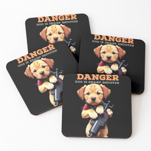 Item preview, Dog is sharp shooter designed and sold by Liana Winslow.