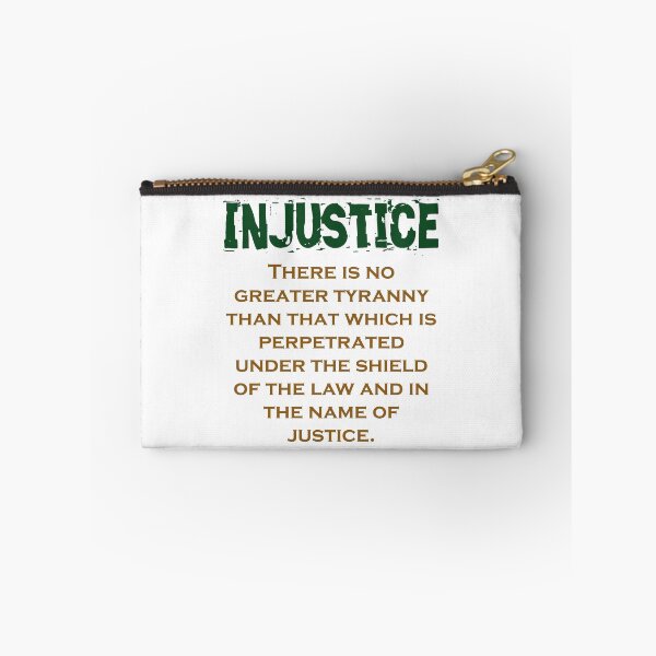 Item preview, There Is No Greater Tyranny - Injustice Quote designed and sold by CrankyOldDude.