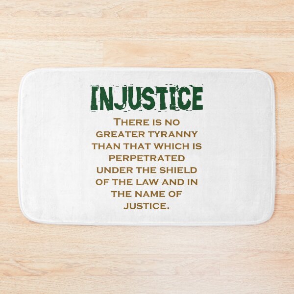 Item preview, There Is No Greater Tyranny - Injustice Quote designed and sold by CrankyOldDude.
