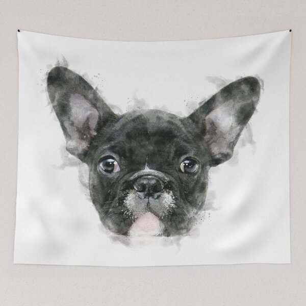 Item preview, French Bulldog Watercolour Artwork designed and sold by Typeglyphs.