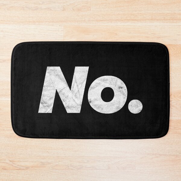 Item preview, No. (white distressed design) designed and sold by siggyspatsky.