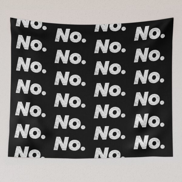 Item preview, No. (white distressed design) designed and sold by siggyspatsky.