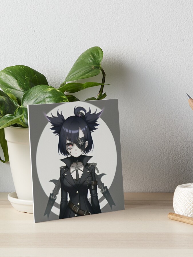 Dark Anime Girl Art Anime Aesthetic Print Gothic Emo Gamer 