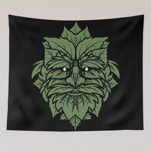 Item preview, TRADITIONAL CELTIC WICCA PAGAN GREENMAN T-SHIRT AND MERCHANDISE designed and sold by ShirtWreck.