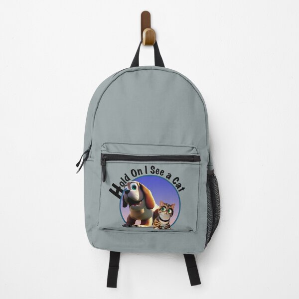 Item preview, Hold On, I See a Cat! | Funny Cartoon Cat and Dog Design designed and sold by Christopher McGuire.