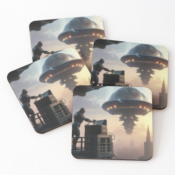 Item preview, Make alien ship over city designed and sold by cruzanworks.