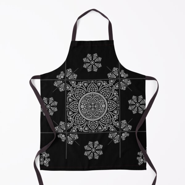 Item preview, dot painted pattern - gray on black designed and sold by dedoma.