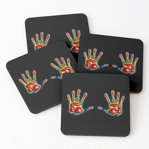 Item preview, Metallic Heat Signature Hand Print designed and sold by SoccerJunky.