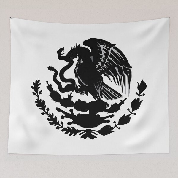 Item preview, Mexico all Black coat of arms - escudo de Mexico designed and sold by estudio3e.
