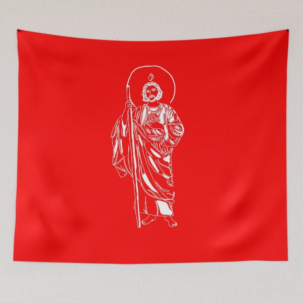 Item preview, Saint Thaddeus in red designed and sold by El Brown Mercado.