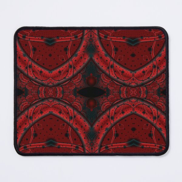 Item preview, green, red V with dots in pattern designed and sold by dedoma.