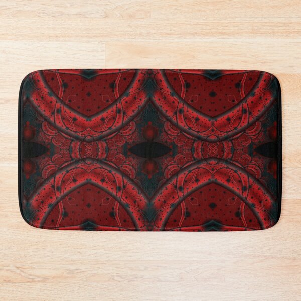 Item preview, green, red V with dots in pattern designed and sold by dedoma.