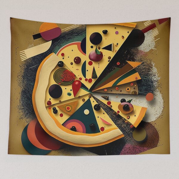 Item preview, Pizza - Abstract Art Style designed and sold by ArtNouveauChic.