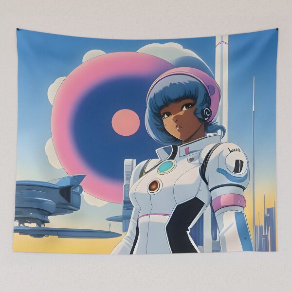 Item preview, Sunset Mirage | Black Anime Girl designed and sold by blackanimemecca.
