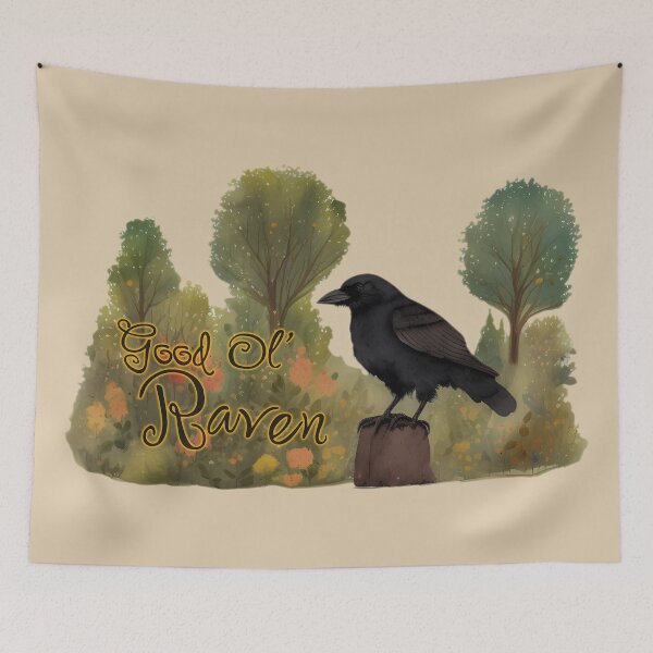 Item preview, Good Ol' Raven - If you used to be a Raven, a Good Old Raven too, you'll find this bestseller critter storybook design with slogan perfect.  designed and sold by SeaStories88.