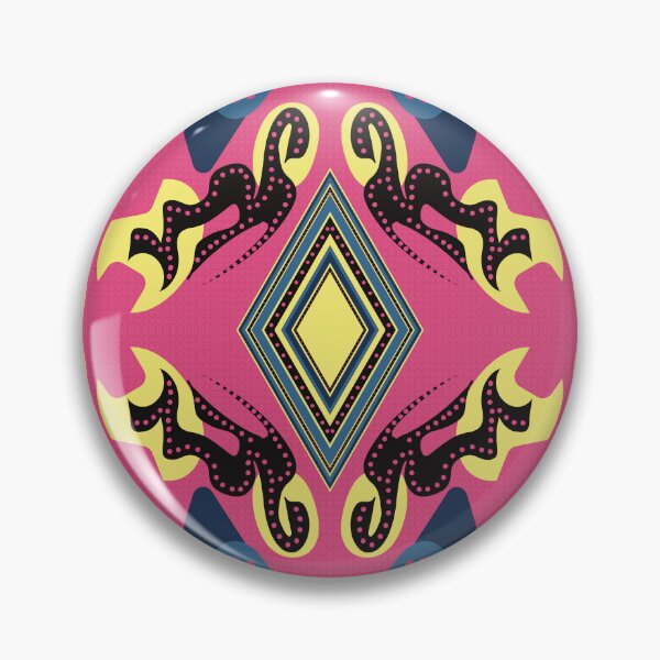Artikelvorschau, Maximalistisches Design in Pink, Gelb und Blau entworfen und verkauft von FlippinTurtles.