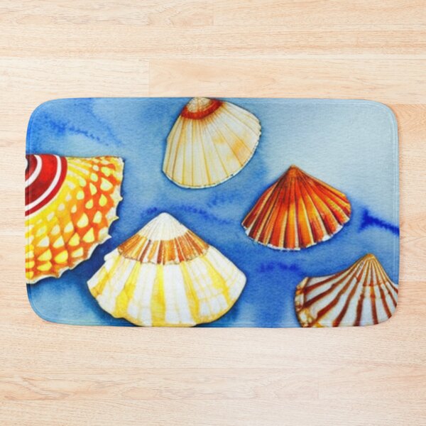 Item preview, Seashells in Watercolor designed and sold by SquishStitches.