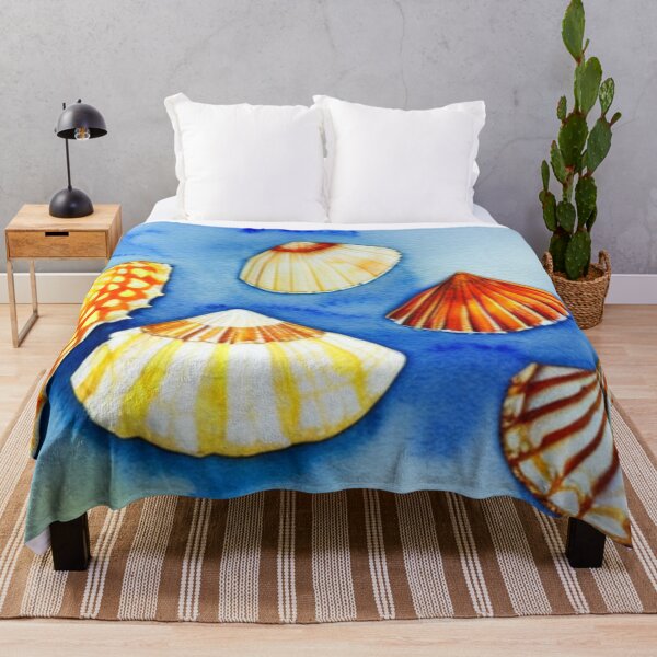 Item preview, Seashells in Watercolor designed and sold by SquishStitches.