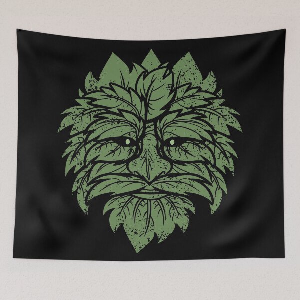 Item preview, TRADITIONAL CELTIC WICCA PAGAN GREENMAN T-SHIRT AND MERCHANDISE designed and sold by ShirtWreck.