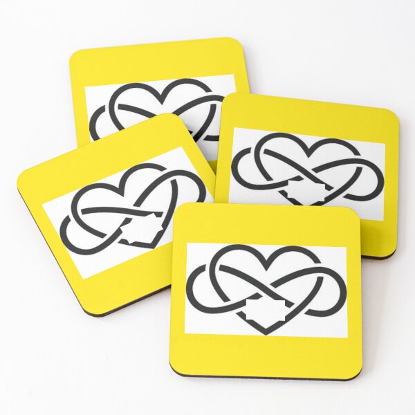 Item preview, Infinity - In Love - Bright Yellow designed and sold by 743Designs.