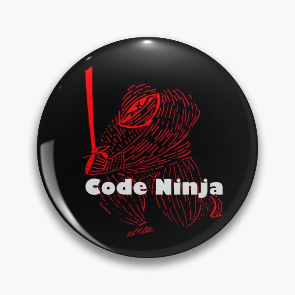 Artikelvorschau, Code Ninja (bright red and black) entworfen und verkauft von DMcK Designs.